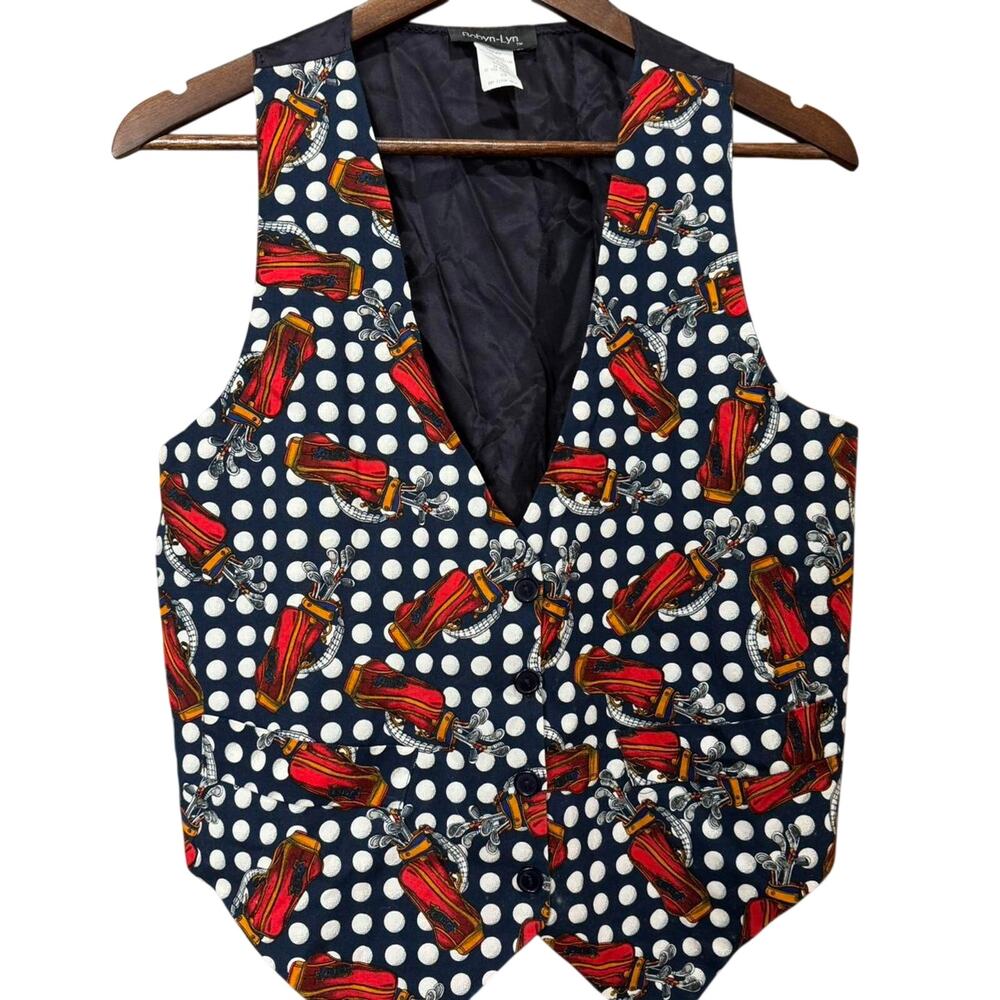 Vintage Robyn Lyn Golf Vest - Size Small